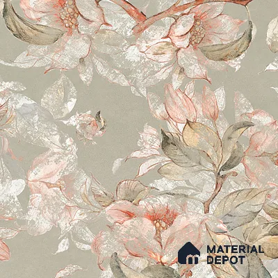 Floral Wall Tile TL 07156 Evolution Pista Decor 4 ft x 2 ft Matte Finish Vitrified Tile - 9 mm | 4 Random Design | Suitable For Living Room, Bedroom, Bathroom (Sample)