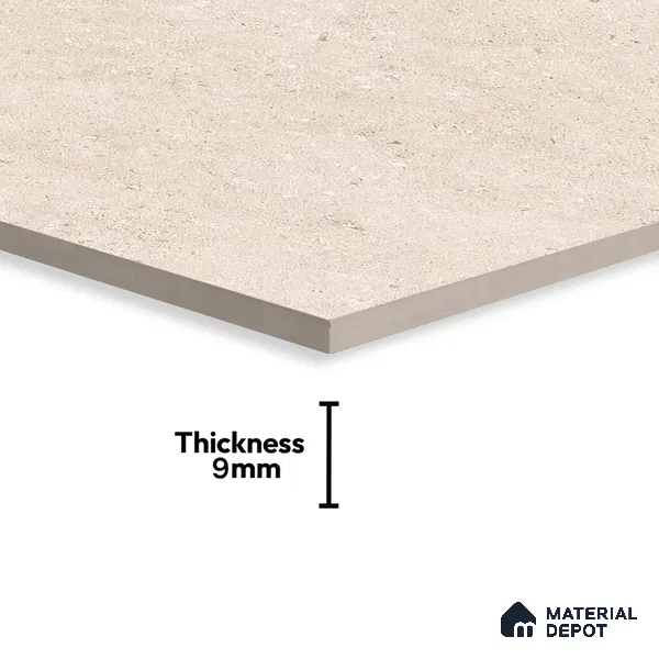 Stone Floor & Wall Tile TL 10262 B Solaro Bianco 4 ft x 2 ft Matte Finish Vitrified - 9 mm | 4 Random Design | Suitable For Living Room, Bathroom & Dining