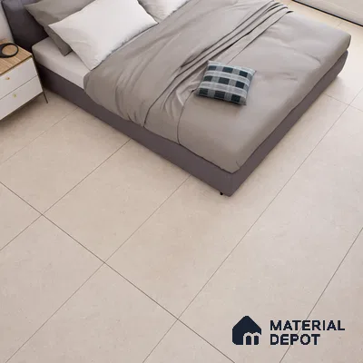 Stone Floor & Wall Tile TL 10262 B Solaro Bianco 4 ft x 2 ft Matte Finish Vitrified - 9 mm | 4 Random Design | Suitable For Living Room, Bathroom & Dining