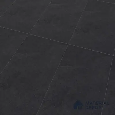 Stone Floor & Wall Tile TL 07083 Canberra Nero 4 ft x 2 ft Matte Finish Vitrified Tile - 9 mm | 4 Random Design | Suitable For living Room, Bedroom, Bathroom