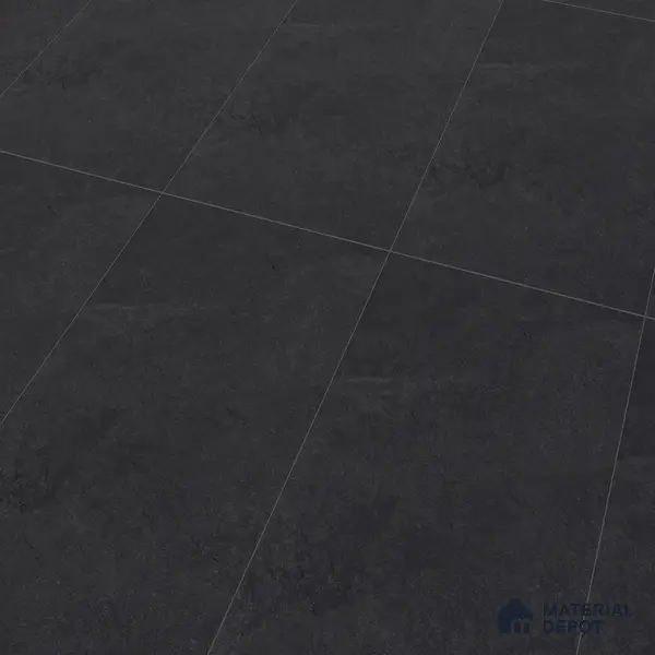Stone Floor & Wall Tile TL 07083 Canberra Nero 4 ft x 2 ft Matte Finish Vitrified Tile - 9 mm | 4 Random Design | Suitable For living Room, Bedroom, Bathroom