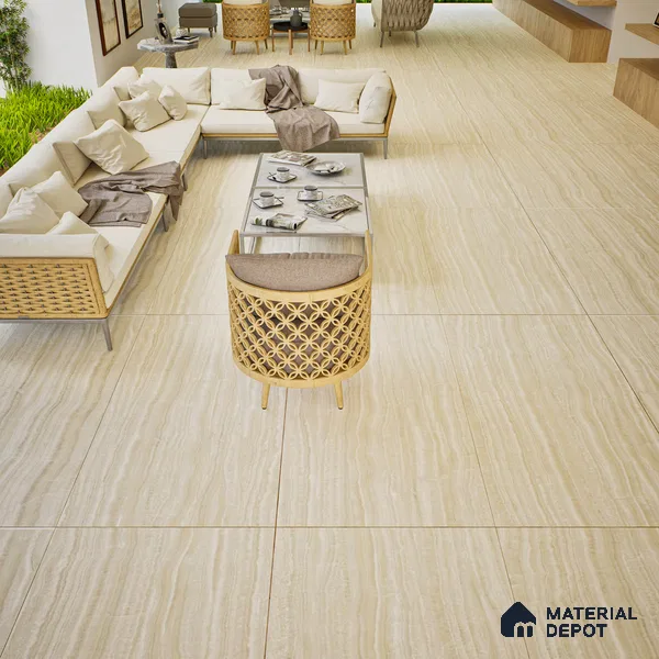 Marble Floor & Wall Tile TL 06084 Sierra Onice 4 ft x 2 ft Vitrified Matte Finish - 9 mm | 6 Random Design | Suitable For Living Room, Bedroom, Bathroom, Kitchen