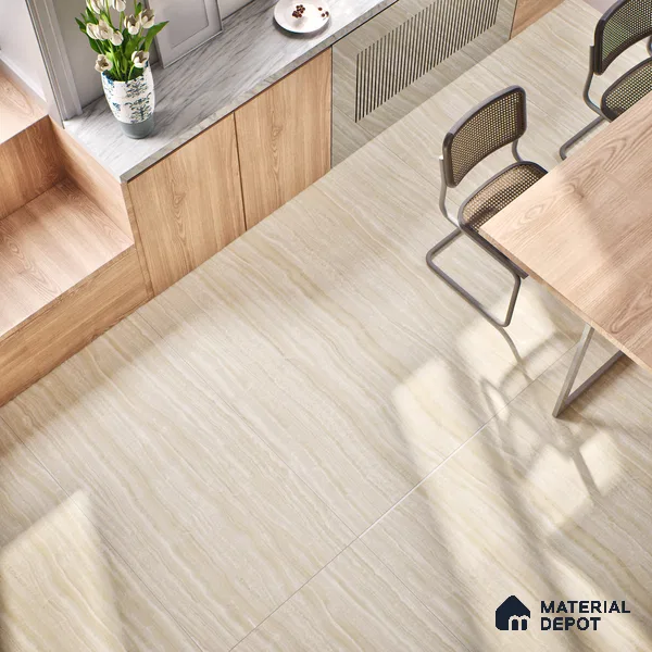 Marble Floor & Wall Tile TL 06084 Sierra Onice 4 ft x 2 ft Vitrified Matte Finish - 9 mm | 6 Random Design | Suitable For Living Room, Bedroom, Bathroom, Kitchen