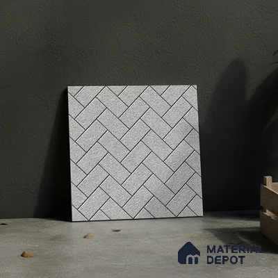 TL 07167 Stone Grey 400x400 mm Matte Finish Parking Vitrified Tile - 12 mm | Pattern Alignment May Vary | 2-3 mm Spacer is Mandatory