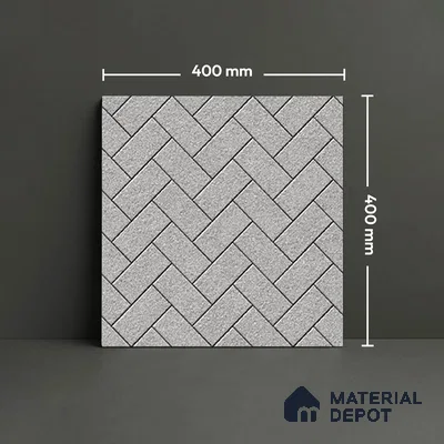 TL 07167 Stone Grey 400x400 mm Matte Finish Parking Vitrified Tile - 12 mm | Pattern Alignment May Vary | 2-3 mm Spacer is Mandatory