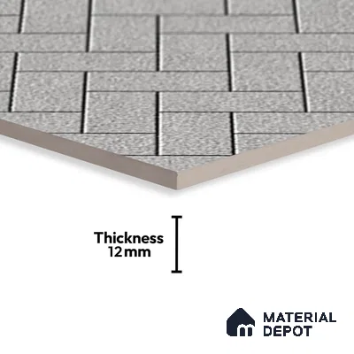 TL 07167 Stone Grey 400x400 mm Matte Finish Parking Vitrified Tile - 12 mm | Pattern Alignment May Vary | 2-3 mm Spacer is Mandatory