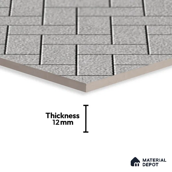 TL 07167 Stone Grey 400x400 mm Matte Finish Parking Vitrified Tile - 12 mm | Pattern Alignment May Vary | 2-3 mm Spacer is Mandatory