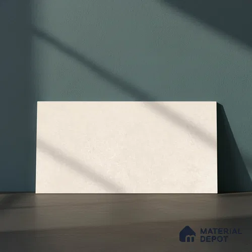 Cream Stone Wall Tile TL 06766 B Lustra Moonlit Pearl 2 ft x 1 ft Ceramic Carving Satin Finish - 9 mm | | Suitable for Living Room, Bedroom, Bathroom