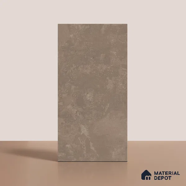 Brown Stone Floor & Wall Tile TL 06703 C Gravier Misty Birch 2 ft x 4 ft Vitrified Carving Matte Finish - 9 mm | 4 Random Design | Suitable for Living Room, Bedroom, Bathroom