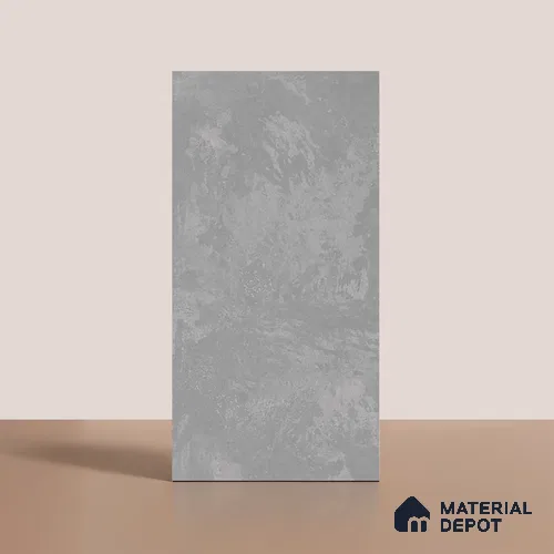 Grey Stone Floor & Wall Tile TL 06703 F Gravier Iron Mist 2 ft x 4 ft Vitrified Carving Matte Finish - 9 mm | 4 Random Design | Suitable for Living Room, Bedroom, Bathroom
