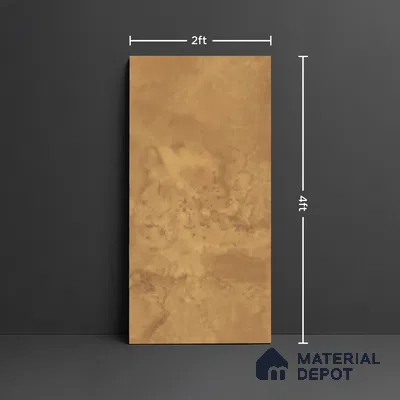 Yellow Stone Floor & Wall Tile TL 10305  Sigma Yellow 4 ft x 2 ft Vitrified Glossy Finish - 9 mm