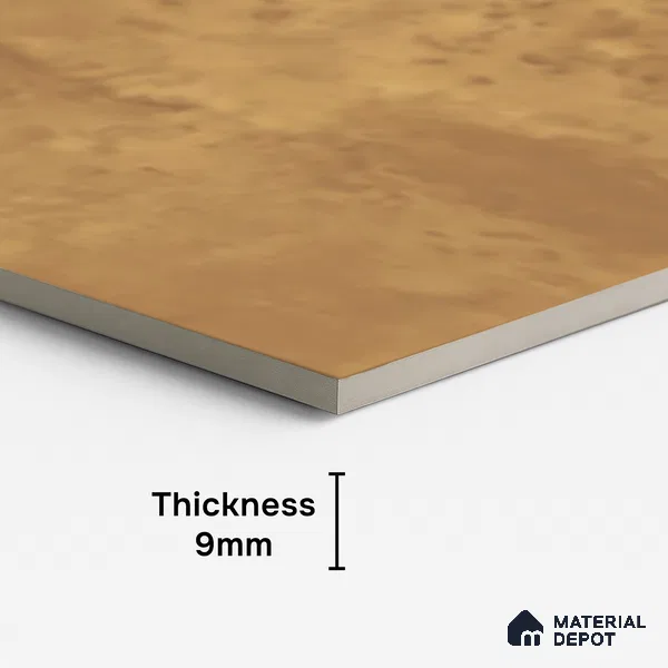 Yellow Stone Floor & Wall Tile TL 10305 Sigma Yellow 4 ft x 2 ft Vitrified Glossy Finish - 9 mm