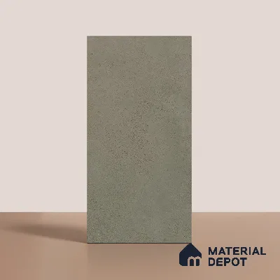Grey Stone Floor & Wall Tile TL 06738 I Gravier Mossstone Concrete 4 ft x 2 ft Vitrified Carving Matte Finish - 9 mm | 8 Random Design | Suitable for Living Room, Bedroom, Bathroom