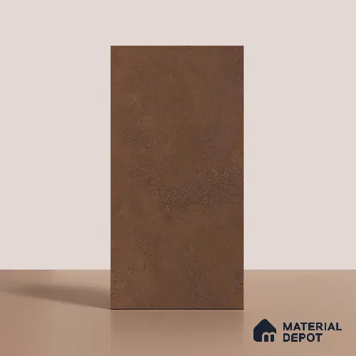 Brown Stone Floor & Wall Tile TL 06738 M Gravier Emberstone Concrete 4 ft x 2 ft Vitrified Carving Matte Finish - 9 mm | 8 Random Design | Suitable for Living Room, Bedroom, Bathroom