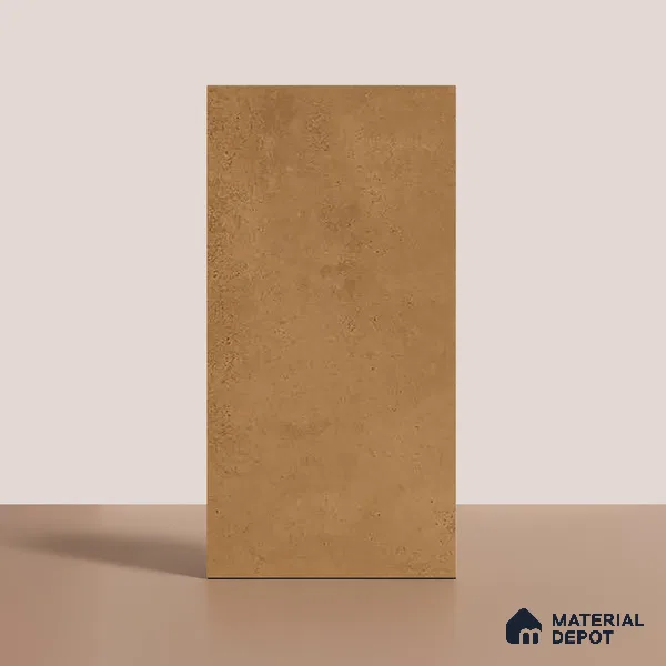 Brown Stone Floor & Wall Tile TL 06738 S Gravier Desertstone Concrete 4 ft x 2 ft Vitrified Carving Matte Finish - 9 mm | 8 Random Design | Suitable for Living Room, Bedroom, Bathroom
