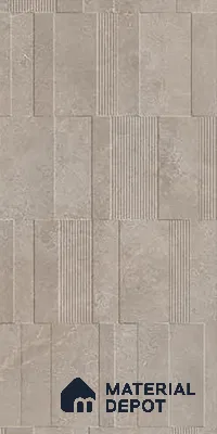 Grey Highlighter Wall Tile TL 06739 B Gravier Celestial Ember Etch 4 ft x 2 ft Vitrified Carving Matte Finish - 9 mm | 8 Random Design | Suitable For Bathroom, Accent/Feature Wall, Balcony