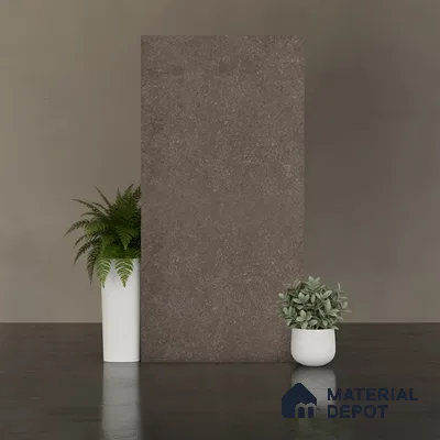 Brown Stone Floor & Wall Tile TL 10307  Thar Wood 4 ft x 2 ft Vitrified Carving Matte Finish - 9 mm