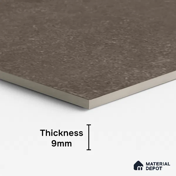 Brown Stone Floor & Wall Tile TL 10307  Thar Wood 4 ft x 2 ft Vitrified Carving Matte Finish - 9 mm