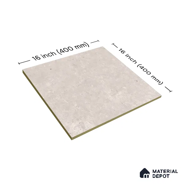 Budget Friendly Stone Look Value for Money Parking Pebble Floor Tile 16 x 16 inch | TL 06248 B | Vitrified Matte Finish Tile - 12 mm | Perfect For Parking, Bathroom, Balcony & Terrace | Pattern Alignment May Vary | 2-3 mm Spacer is Mandatory