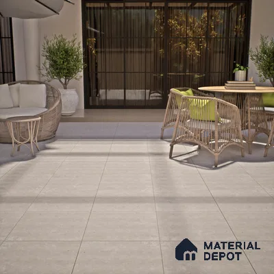 Budget Friendly Stone Look Value for Money Parking Pebble Floor Tile 16 x 16 inch | TL 06248 B | Vitrified Matte Finish Tile - 12 mm | Perfect For Parking, Bathroom, Balcony & Terrace | Pattern Alignment May Vary | 2-3 mm Spacer is Mandatory