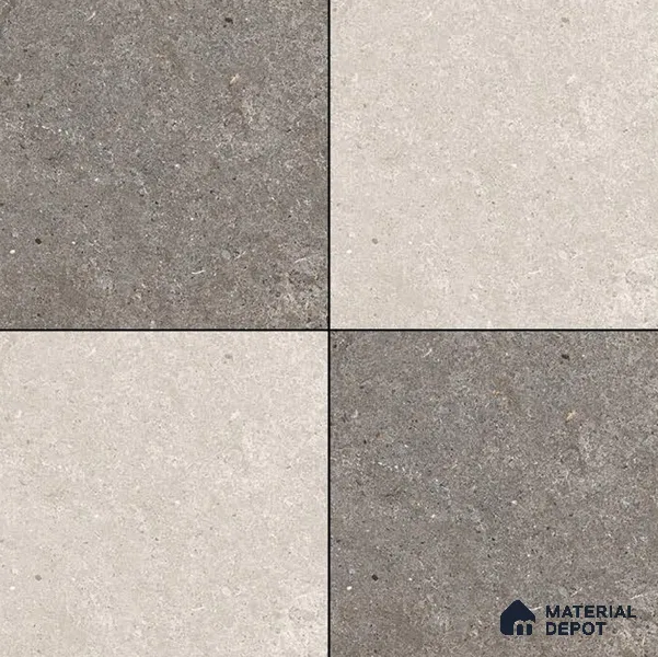 Budget Friendly Stone Look Value for Money Parking Slateon Floor Tile 16 x 16 inch | TL 06248 | Vitrified Matte Finish Tile - 12 mm | Suitable For Parking, Outdoor, Balcony & Terrace | Pattern Alignment May Vary | 2-3 mm Spacer is Mandatory
