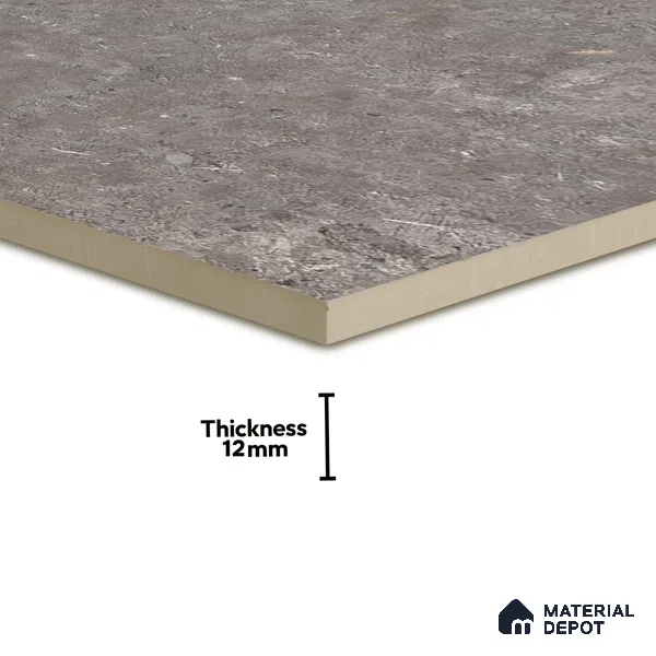 Budget Friendly Stone Look Value for Money Parking Slateon Floor Tile 16 x 16 inch | TL 06248 | Vitrified Matte Finish Tile - 12 mm | Suitable For Parking, Outdoor, Balcony & Terrace | Pattern Alignment May Vary | 2-3 mm Spacer is Mandatory