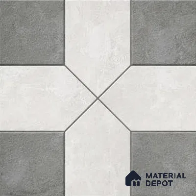 Budget Friendly Stone Look Value for Money Parking Obsidian Floor Tile 16 x 16 inch | TL 06249 B | Vitrified Matte Finish Tile - 12 mm | Perfect For Parking, Outdoor, Bathroom | Pattern Alignment May Vary | 2-3 mm Spacer is Mandatory