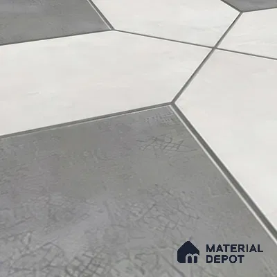 Budget Friendly Stone Look Value for Money Parking Obsidian Floor Tile 16 x 16 inch | TL 06249 B | Vitrified Matte Finish Tile - 12 mm | Perfect For Parking, Outdoor, Bathroom | Pattern Alignment May Vary | 2-3 mm Spacer is Mandatory