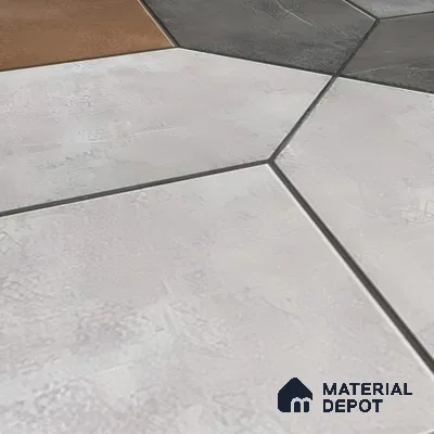 Budget Friendly Stone Look Value for Money Parking Vibrano Floor Tile 16 x 16 inch | TL 06249 | Vitrified Matte Finish Tile - 12 mm | Suitable For Parking, Outdoor, Balcony & Terrace | Pattern Alignment May Vary | 2-3 mm Spacer is Mandatory