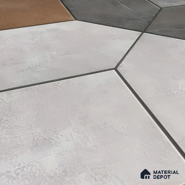 Budget Friendly Stone Look Value for Money Parking Vibrano Floor Tile 16 x 16 inch | TL 06249 | Vitrified Matte Finish Tile - 12 mm | Suitable For Parking, Outdoor, Balcony & Terrace | Pattern Alignment May Vary | 2-3 mm Spacer is Mandatory