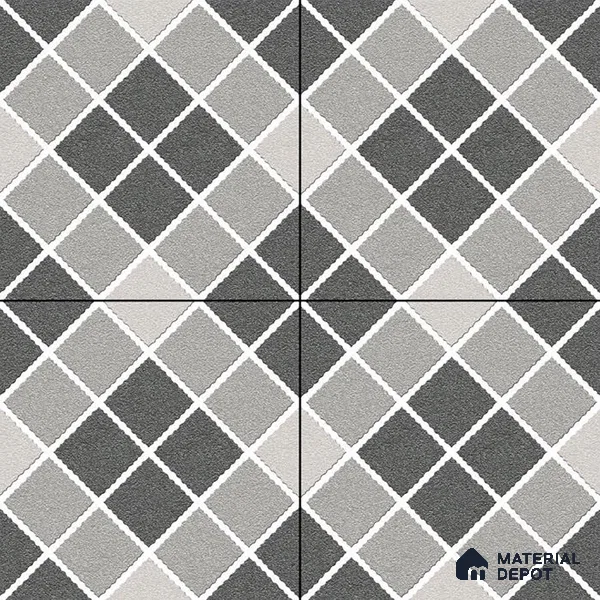 Budget Friendly Stone Look Value for Money Parking Auracore Floor Tile 16 x 16 inch | TL 06253 | Vitrified Matte Finish Tile - 12 mm | Suitable For Parking, Outdoor, Balcony & Terrace | Pattern Alignment May Vary | 2-3 mm Spacer is Mandatory
