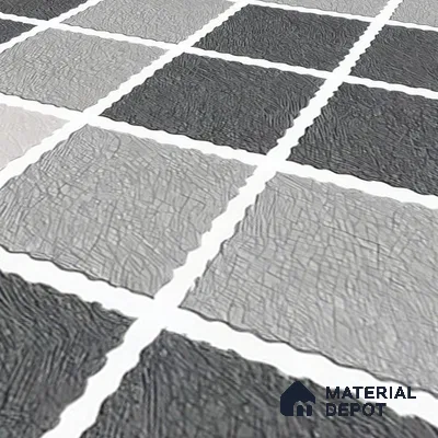 Budget Friendly Stone Look Value for Money Parking Auracore Floor Tile 16 x 16 inch | TL 06253 | Vitrified Matte Finish Tile - 12 mm | Suitable For Parking, Outdoor, Balcony & Terrace | Pattern Alignment May Vary | 2-3 mm Spacer is Mandatory