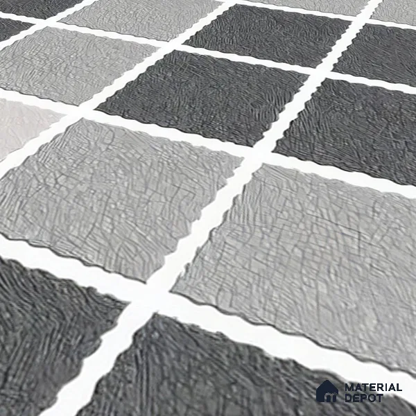 Budget Friendly Stone Look Value for Money Parking Auracore Floor Tile 16 x 16 inch | TL 06253 | Vitrified Matte Finish Tile - 12 mm | Suitable For Parking, Outdoor, Balcony & Terrace | Pattern Alignment May Vary | 2-3 mm Spacer is Mandatory