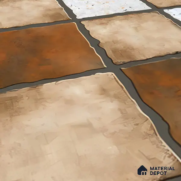 Budget Friendly Stone Look Value for Money Parking Umbric Floor Tile 16 x 16 inch | TL 06255 | Vitrified Matte Finish Tile - 12 mm | Perfect For Parking,Outdoor,Balcony & Terrace | Pattern Alignment May Vary | 2-3 mm Spacer is Mandatory