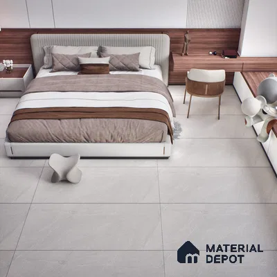 Stone Look Wall & Floor Tile TL 06656 C Artica Silver 4 ft x 2 ft Full Body Vitrified Matte Finish - 9 mm | 6 Random Design | Suitable For Living Room, Bedroom, Bathroom (Sample)