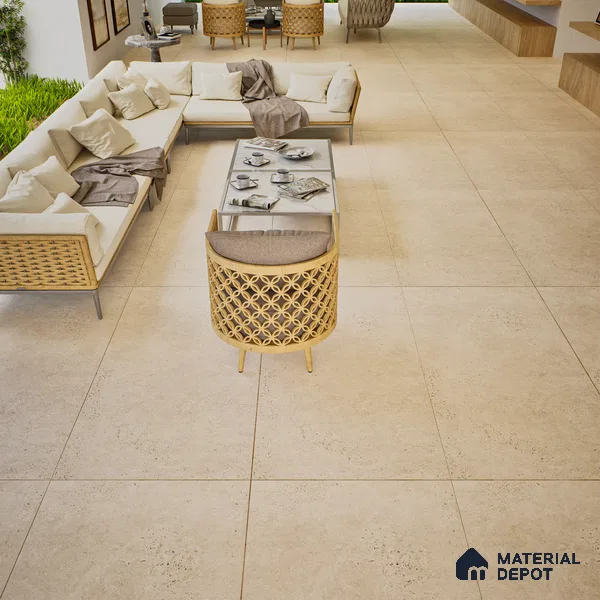 Stone Look Wall & Floor Tile TL 06657 B Riga Rose 4 ft x 2 ft Full Body Vitrified Matte Finish - 9 mm | 6 Random Design | Suitable For Living Room, Bedroom, Bathroom