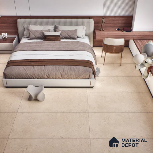 Stone Look Wall & Floor Tile TL 06657 B Riga Rose 4 ft x 2 ft Full Body Vitrified Matte Finish - 9 mm | 6 Random Design | Suitable For Living Room, Bedroom, Bathroom