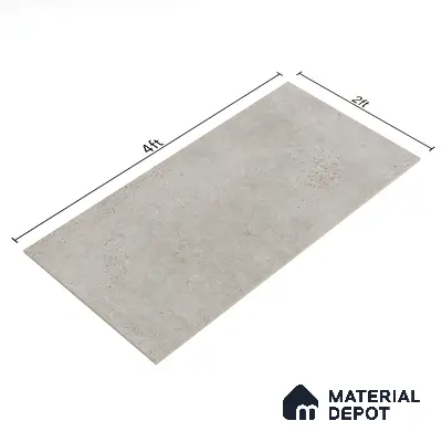 Stone Look Wall & Floor Tile TL 06657 C Riga Gris 4 ft x 2 ft Full Body Vitrified Matte Finish - 9 mm | 6 Random Design | Suitable For Living Room, Bedroom, Bathroom