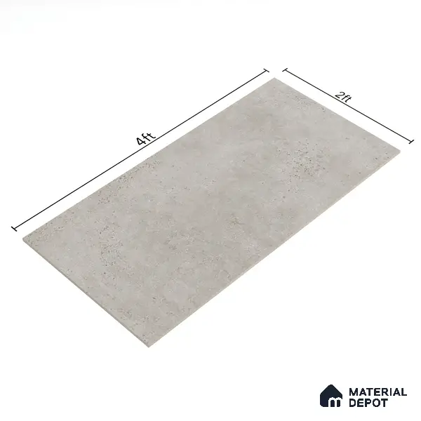 Stone Look Wall & Floor Tile TL 06657 C Riga Gris 4 ft x 2 ft Full Body Vitrified Matte Finish - 9 mm | 6 Random Design | Suitable For Living Room, Bedroom, Bathroom