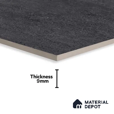 Stone Look Wall & Floor Tile TL 06657 D Riga Coal 4 ft x 2 ft Full Body Vitrified Matte Finish - 9 mm | 6 Random Design | Suitable For Living Room, Bedroom, Bathroom (Sample)