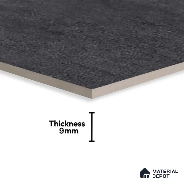 Stone Look Wall & Floor Tile TL 06657 D Riga Coal 4 ft x 2 ft Full Body Vitrified Matte Finish - 9 mm | 6 Random Design | Suitable For Living Room, Bedroom, Bathroom (Sample)