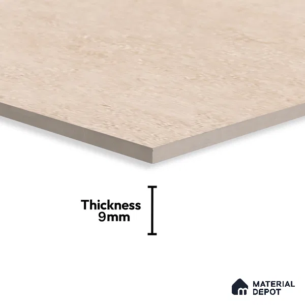 Stone Look Wall & Floor Tile TL 06657 Riga Cremato 4 ft x 2 ft Full Body Vitrified Matte Finish - 9 mm | 6 Random Design | Suitable For Living Room, Bedroom, Bathroom