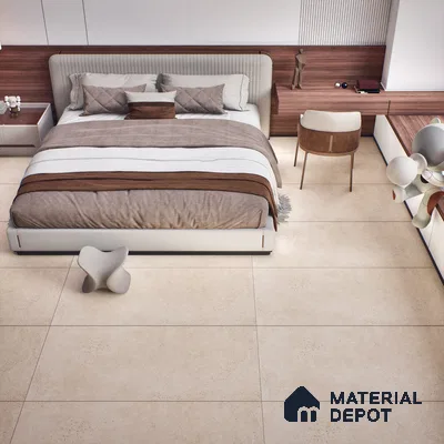 Stone Look Wall & Floor Tile TL 06657 Riga Cremato 4 ft x 2 ft Full Body Vitrified Matte Finish - 9 mm | 6 Random Design | Suitable For Living Room, Bedroom, Bathroom
