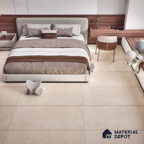 Stone Look Wall & Floor Tile TL 06657 Riga Cremato 4 ft x 2 ft Full Body Vitrified Matte Finish - 9 mm | 6 Random Design | Suitable For Living Room, Bedroom, Bathroom