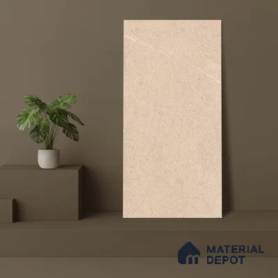 Stone Look Wall & Floor Tile TL 06658 B Polar Sand 4 ft x 2 ft Full Body Vitrified Matte Finish - 9 mm | 6 Random Design | Suitable For Living Room, Bedroom, Bathroom (Sample)