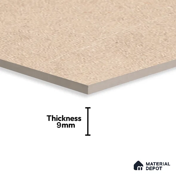 Stone Look Wall & Floor Tile TL 06658 B Polar Sand 4 ft x 2 ft Full Body Vitrified Matte Finish - 9 mm | 6 Random Design | Suitable For Living Room, Bedroom, Bathroom (Sample)