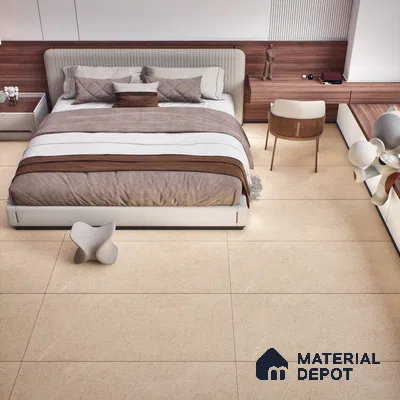 Stone Look Wall & Floor Tile TL 06658 B Polar Sand 4 ft x 2 ft Full Body Vitrified Matte Finish - 9 mm | 6 Random Design | Suitable For Living Room, Bedroom, Bathroom (Sample)
