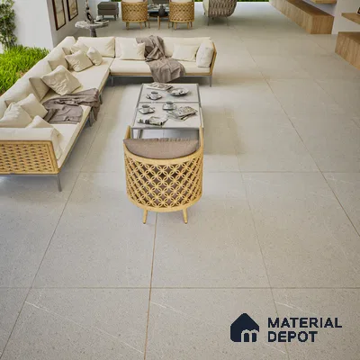 Stone Look Wall & Floor Tile TL 06658 C Polar Gris 4 ft x 2 ft Full Body Vitrified Matte Finish - 9 mm | 6 Random Design | Suitable For Living Room, Bedroom, Bathroom (Sample)