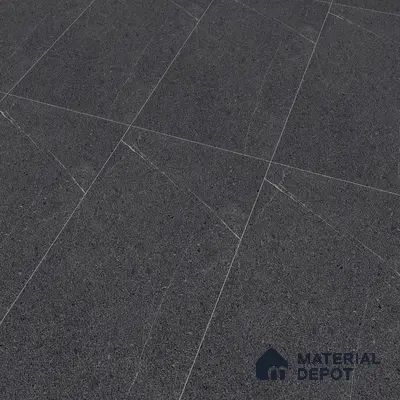 Stone Look Wall & Floor Tile TL 06658 D Polar Charcoal 4 ft x 2 ft Full Body Vitrified Matte Finish - 9 mm | 6 Random Design | Suitable For Living Room, Bedroom, Bathroom