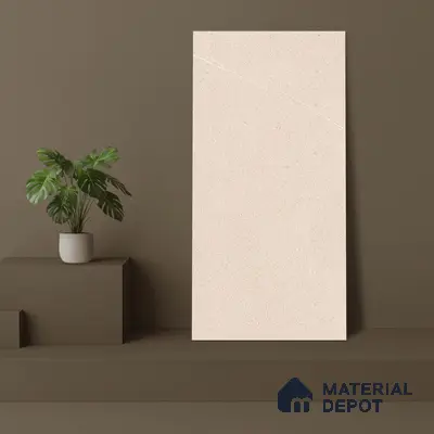 Stone Look Wall & Floor Tile TL 06658 Polar Pearl 4 ft x 2 ft Full Body Vitrified Matte Finish - 9 mm | 6 Random Design | Suitable For Living Room, Bedroom, Bathroom